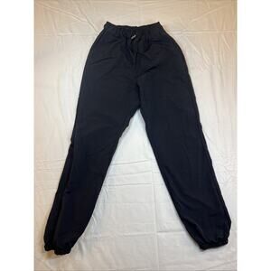 3.3 Field Trip Black Nylon Joggers, Track Pants Streetwear Small Women’s
